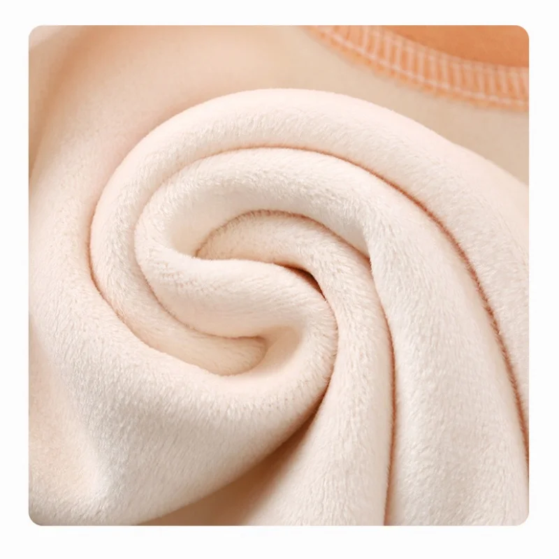 Herbst Winter Baby Plüsch Fleece Verdickte Thermo-unterwäsche Sets 0-4Y Kind Junge Mädchen Hohe Taille Warme Homewear Top und Hosen Outfit – Detail 13
