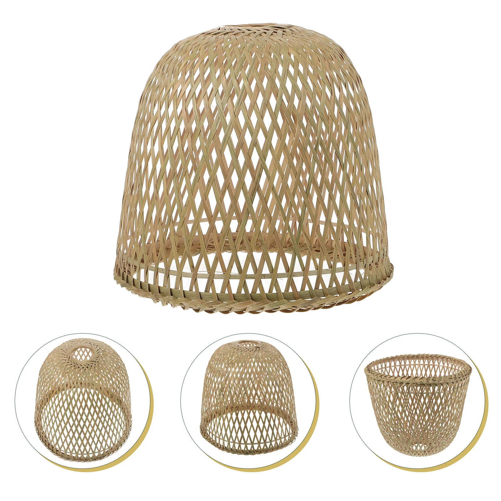 

Handmade Bamboo Woven Pendant Decorative Ceiling Light For Home Bar Restaurant Chandelier Cover Bamboo Weaving Lampshade Woven
