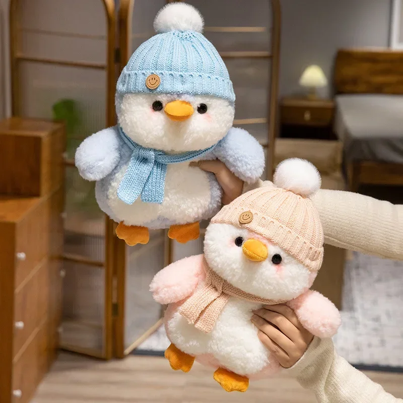 Muñeco de peluche de pingüino de peluche, juguete de peluche esponjoso, bonito regalo de vacaciones para niños y adultos, decoración de fiesta de cumpleaños y Navidad