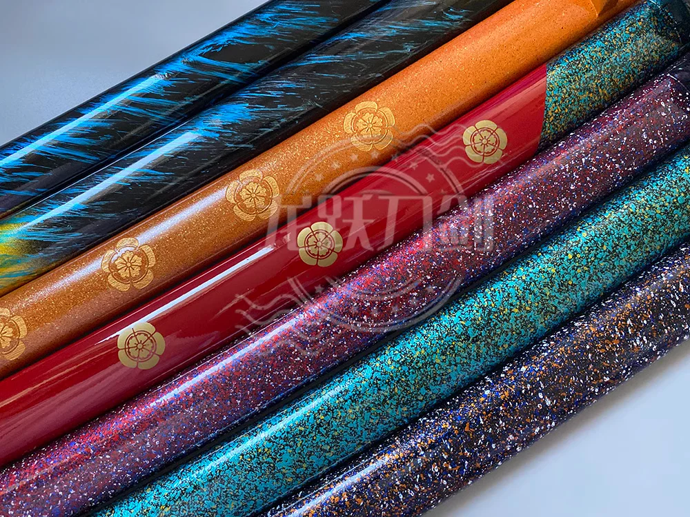 76cm High Quality Wood Wooden Painted Lacqure Saya Scabbard Sheath Accessories for Japanese Samurai Katana Sword - view 5