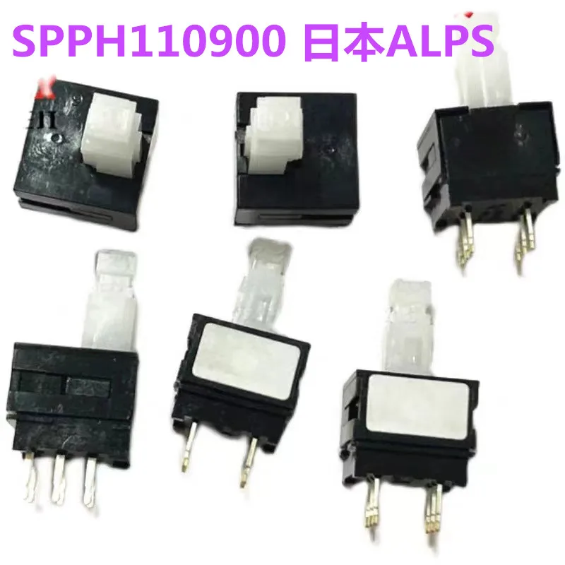 5pcs/SPPH110900 Japanese ALPS Sharp TV switch 6-pin eccentric self-locking LCD switch 10 * 10 * 17