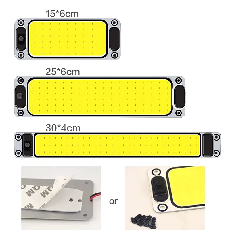Truck Carriage Lights LED Lamps Interior Lights Reading Work COB Bulbs Boxcar Tube Customized Add Refit 12v 24v 48v White view 3
