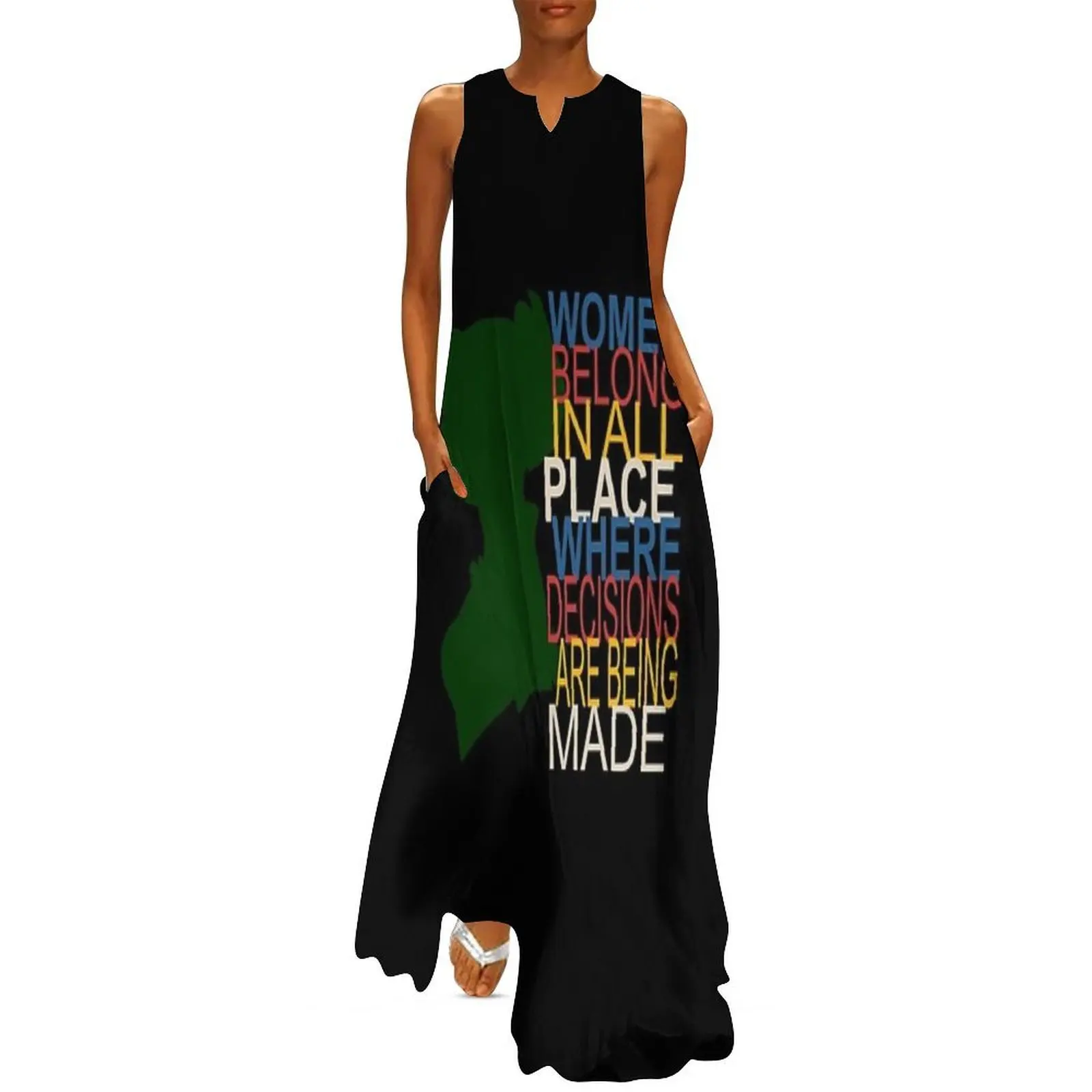 

Women Belong In All Place Where Decisions Are Being Made Long Dress dress for women 2025 women dresses Dress