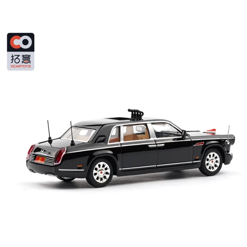 

Литье под давлением в масштабе 1: 64, миниатюрная модель HongQi CA7600J, модель автомобиля из сплава, скользящее украшение, коллекционный подарок