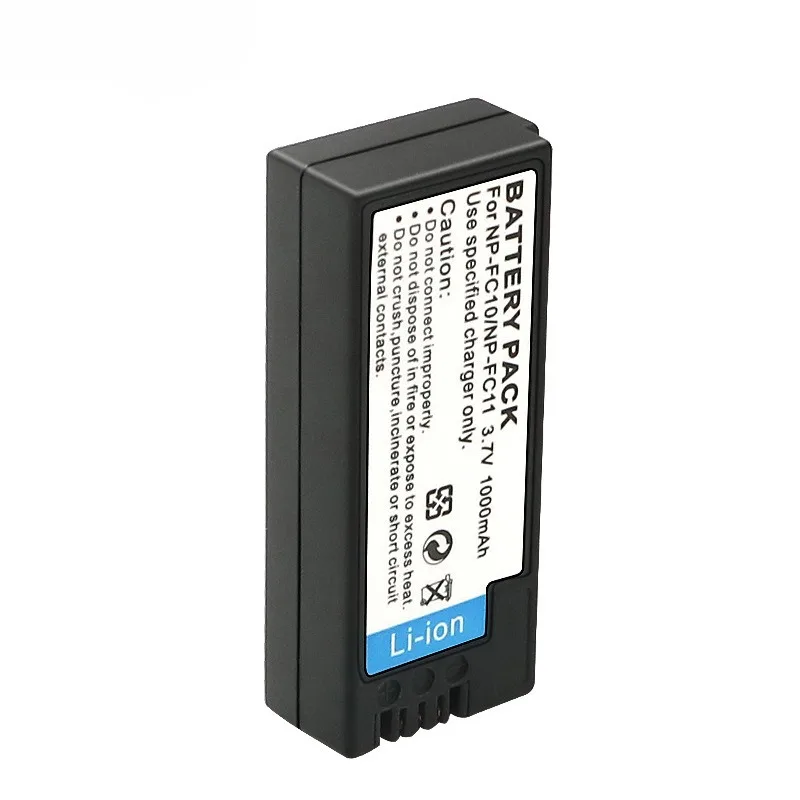 1000 mAh Ersatzakku für Sony NP-FC10 FC11, kompatibel mit Cyber-shot DSC-P3 P5 P7 P8 P9 P10 P12 P12S P20 P30