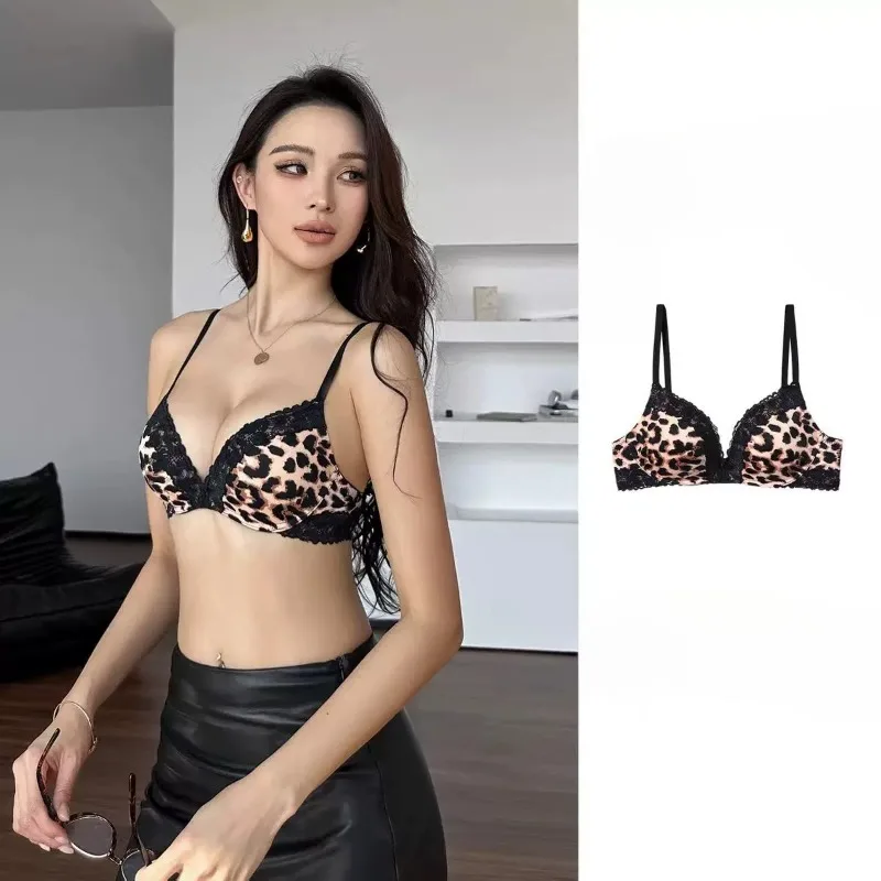 Hot Sale Sexy French Lace Bra Set Wireless Soft Support Push Up Gather Small Breast Lifting Comfortable Daily Intimate Wear S-XL