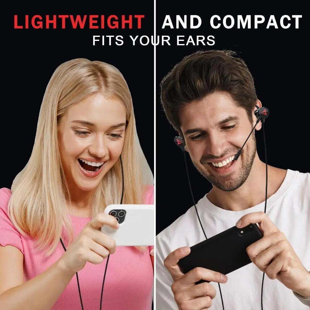 

90 ° Угловая вилка Игровая гарнитура-вкладыш с разъемом 3,5 мм Двойной микрофон Hi-Fi Проводные наушники Встроенный микрофон Управление отключением звука