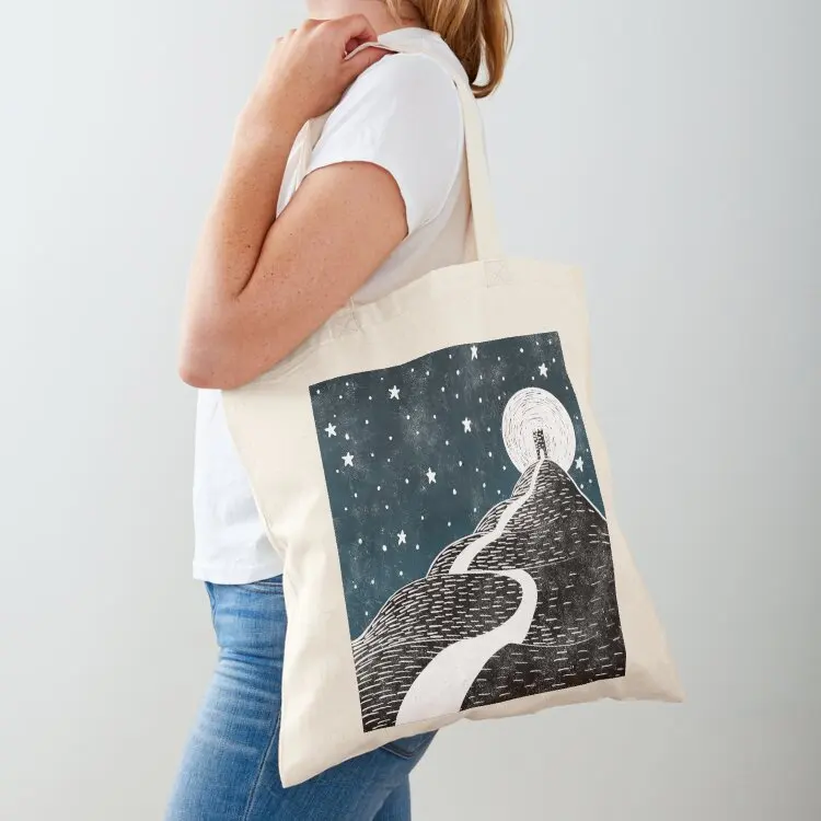 

Glastonbury Tor by Moonlight Tote Bag tote bag canvas Women's shopping bag sacs de shopping tote men
