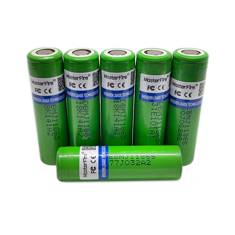 MaterFire Original INR18650MJ1 18650 Rechargeable Lithium Battery MJ1 3350mah Power Bank Flashlight Batteries Cell 10A Discharge