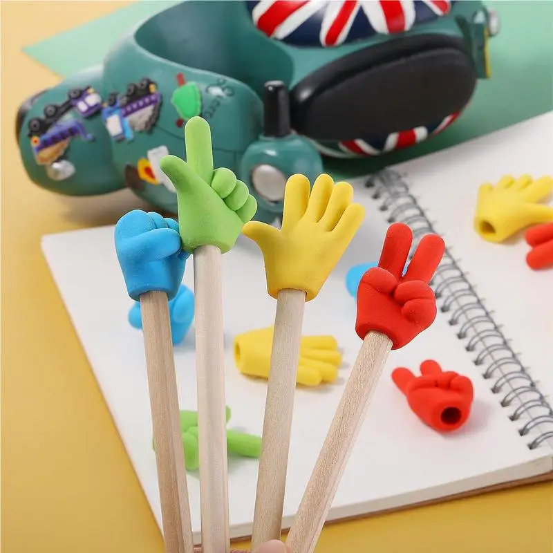 Cute Erasers For Pencils Cartoon Pencil Toppers For Kids 10X Portable Children Stationery Cute Student Rewards For Gathering