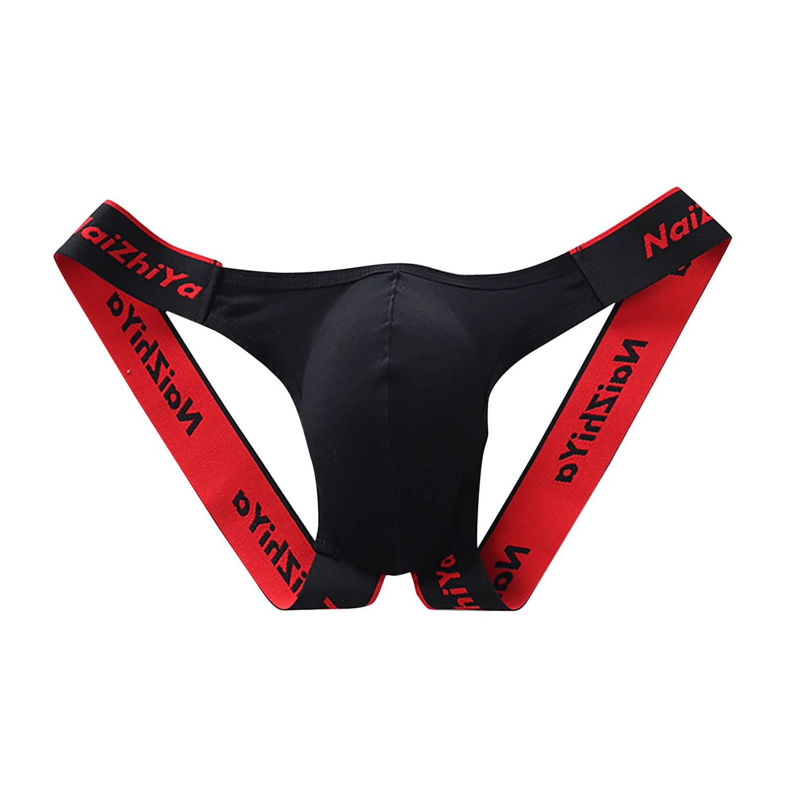 Męskie seksowne majtki erotyczne z literami, stringi, niski stan, oddychające, miękkie i wygodne podwójne stringi.