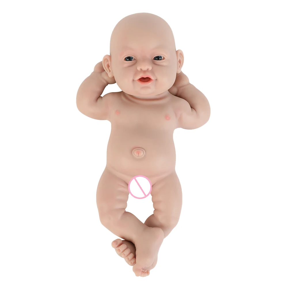 IVITA 30.47cm Full Body Silicone Baby Dolls Look Real Girl Toys, Not Vinyl Dolls, Soft Realistic Newborn Silicone Baby Doll Gift