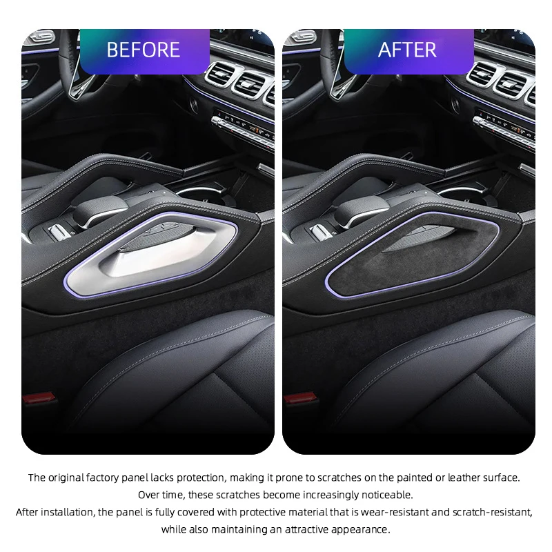 

Для Mercedes Benz GLE GLS C167 W167 X167 2020-2025 Автомобильная панель центрального управления, перила с обеих сторон, полоса подлокотника, крышка рамы