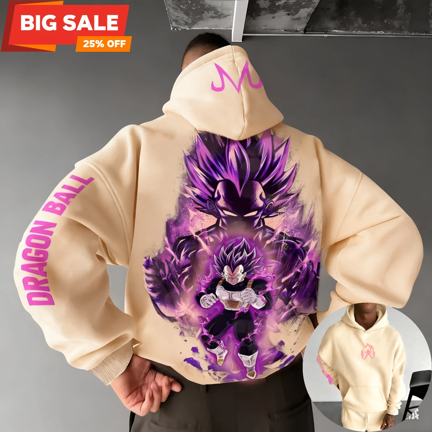 Dragon Ball Z Anime 2025 Streetwear Mannen Oversized Hoodie Harajuku Vintage Vrouwen Sweatshirt Met Capuchon Lange Mouwen Top Y2k