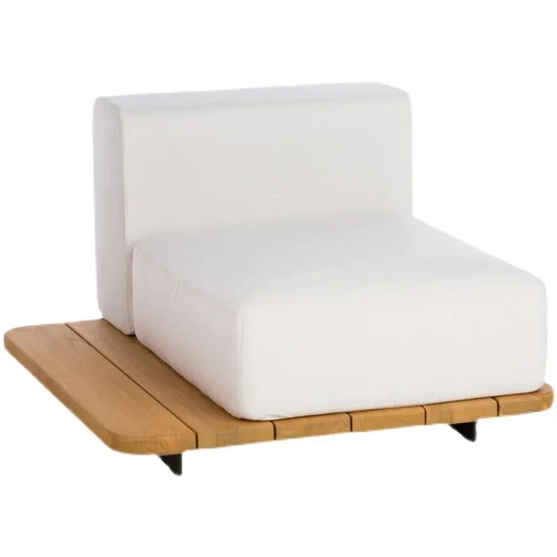 Sofa  Courtyard Balcony Waterproof and Sunscreen Teak Furniture Combination