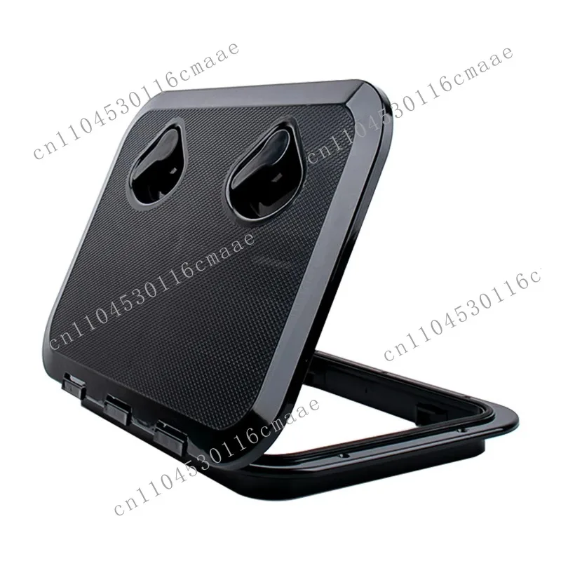 Nylon White 375 * 270mm Marine Vessel Maintenance Hatch Cover - Square Screw Deck Inspection Panel