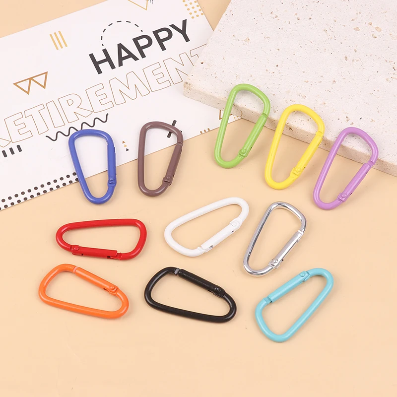 

5Pcs Aluminum Alloy Colorful Carabiner Buckles Camping Equipment Backpack Buckle Water Bottle Hanging Buckle Snap Hook Keychain