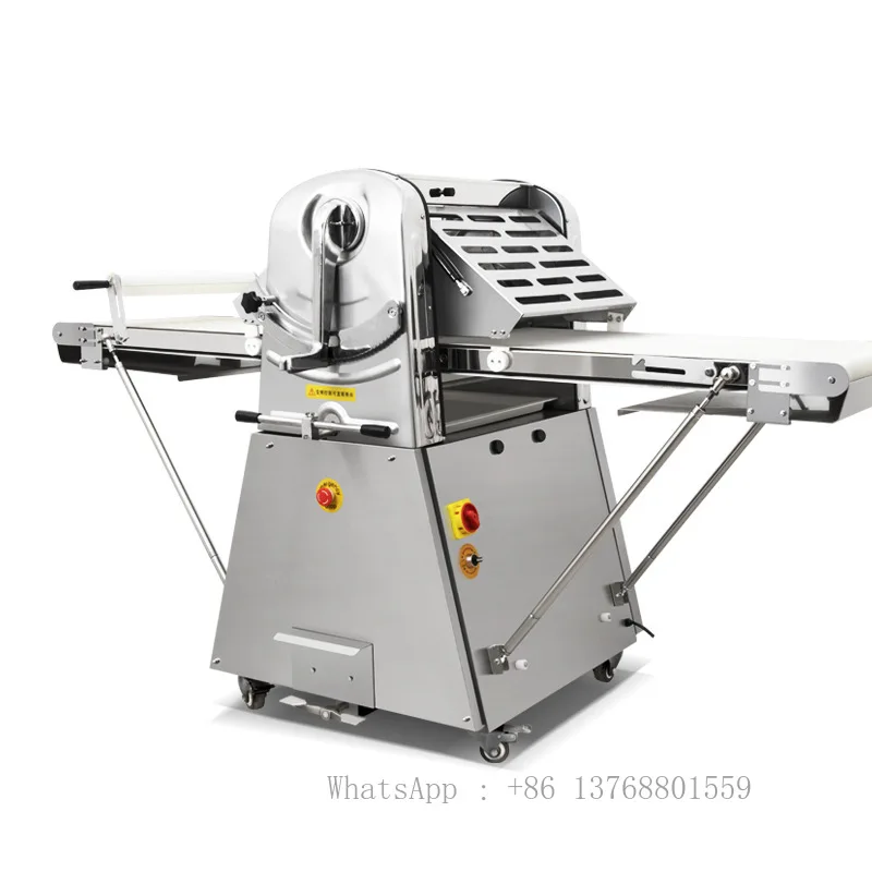 

Automatic Dough Pastry Sheeter Roller Machine Vertical Stand Table Top Dough Sheeter Machine Food Processor Croissant Machine