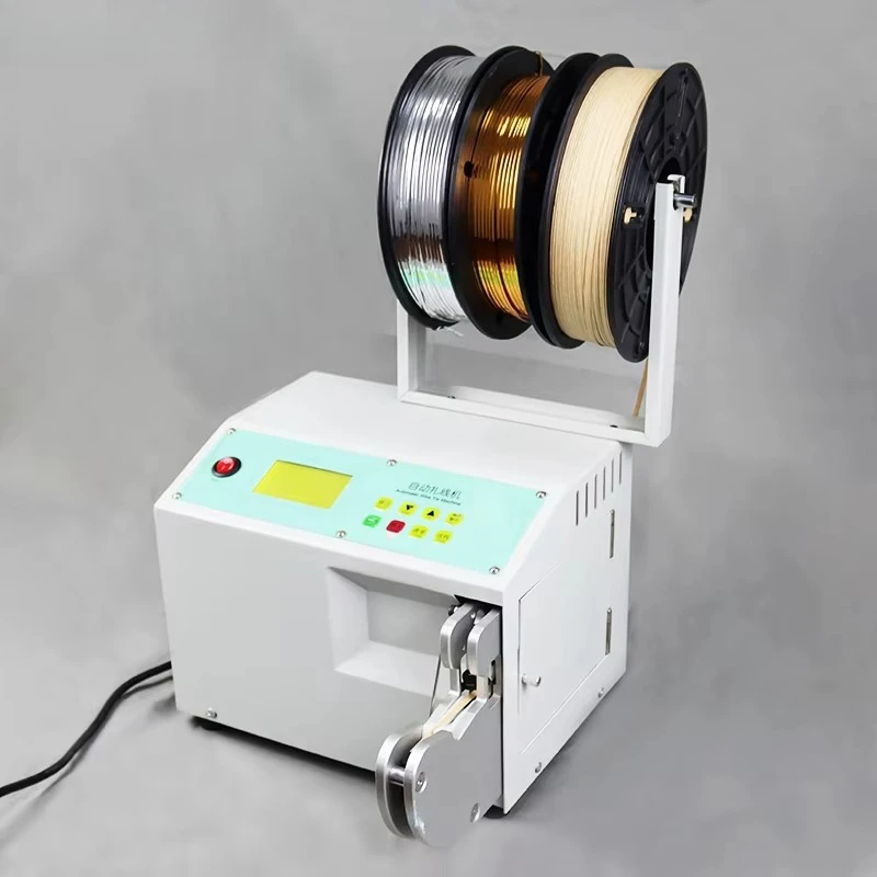 Semi-automatic cable ties and lollipop wrappers for bread bags and metal kink food applications