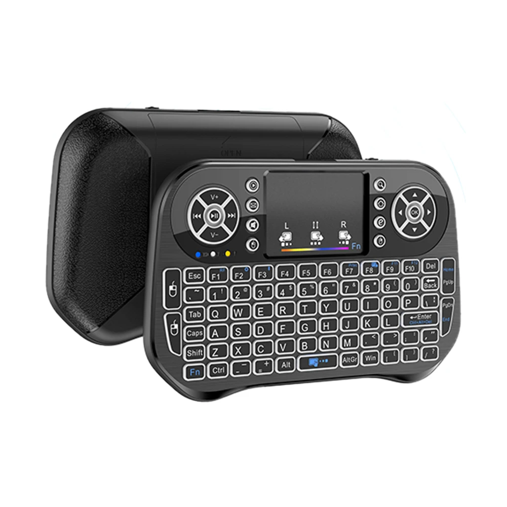 I10 Fly Mouse Touchpad 7 Color Backlit Mini Wireless Keyboard Bluetooth-compatible Gamepad PC Laptop for ANDROID/WINDOWS/ OS