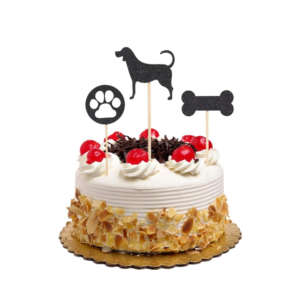 

Cake Topper Dog Bone Cake Topper Footprint Cake Decor Cake Decor Footprint Dog Dessert Decor