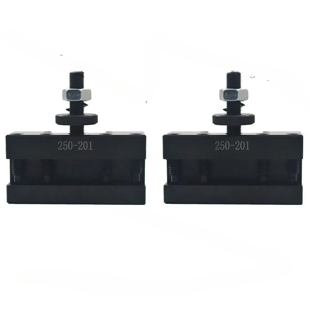 2Pcs 250-201 Quick Change Tool Holder Turning and Facing Tool Holder for Lathe Cutter Cutting Tool BitsT97C
