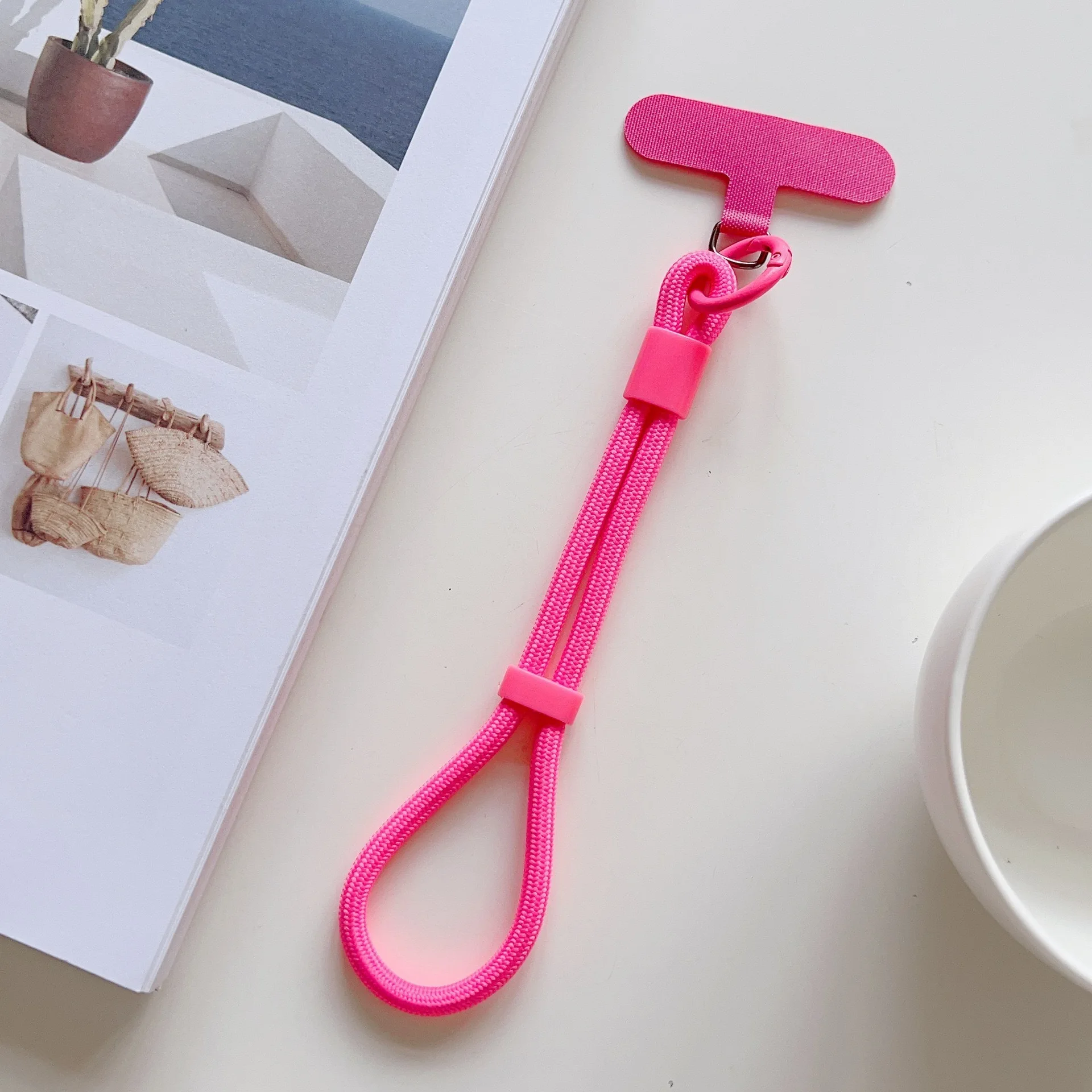 Verstellbares Handy-Kurzband, Nylon-Sicherheitskordel, Anti-Verlust-Handschlaufe, universell für Handyhüllen-Zubehör – Detail 6