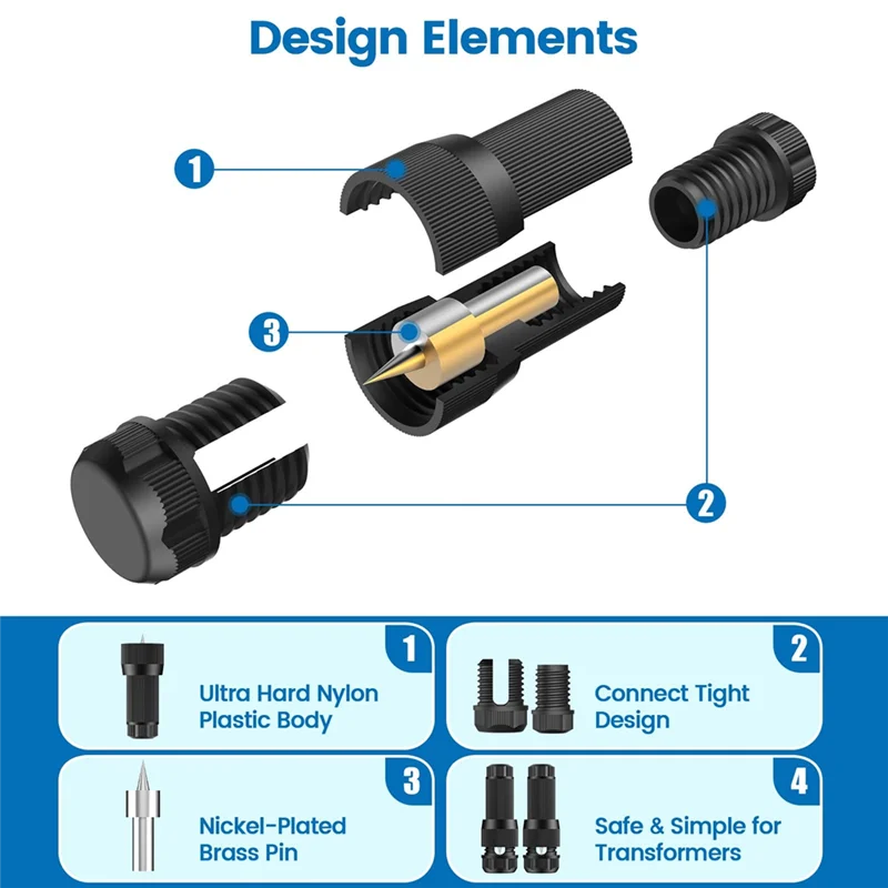 

AONEQ-Low Voltage Wire Connectors - 12-18 Gauge Waterproof Landscape Lights Connector For Outside Path Light Deck Light Yard
