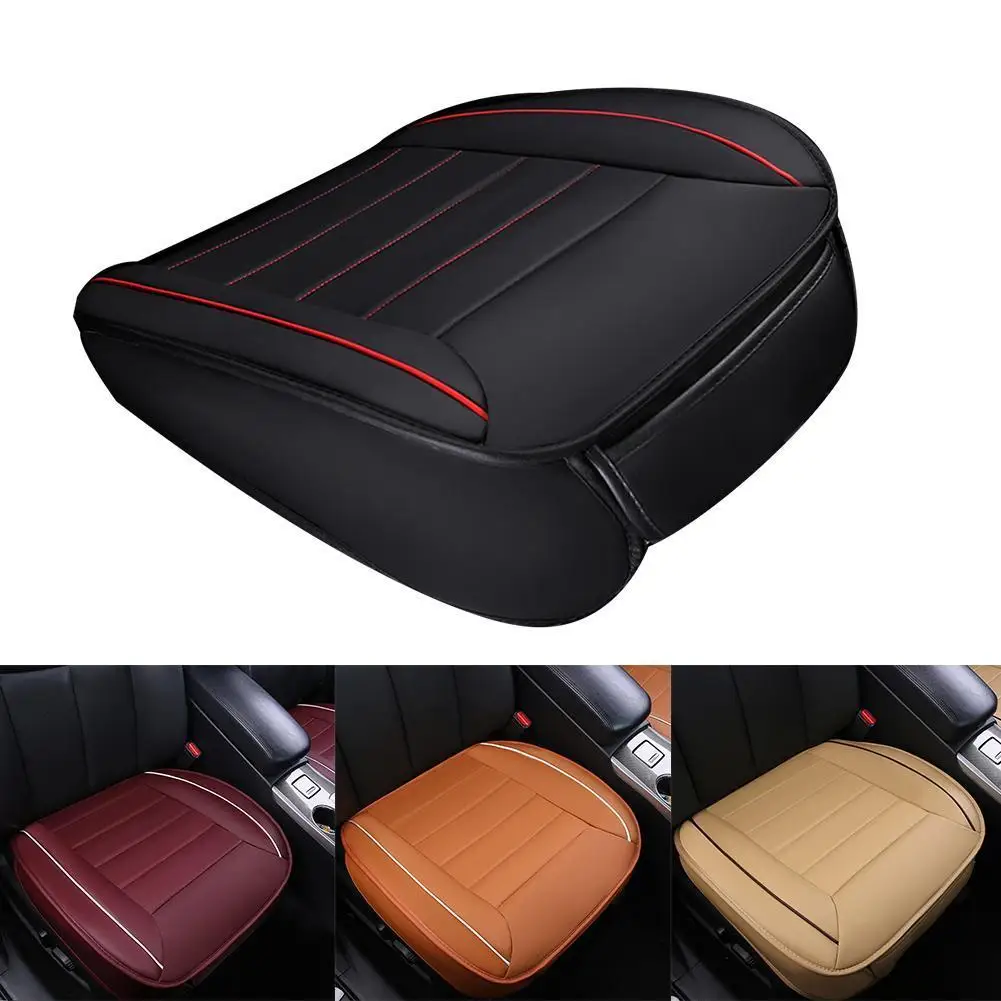 Four Season Universal Car Seat Cover PU Leather Seat Cushion Pad Mat Wear-resistant Waterproof Auto Chair Protector for Car SUV