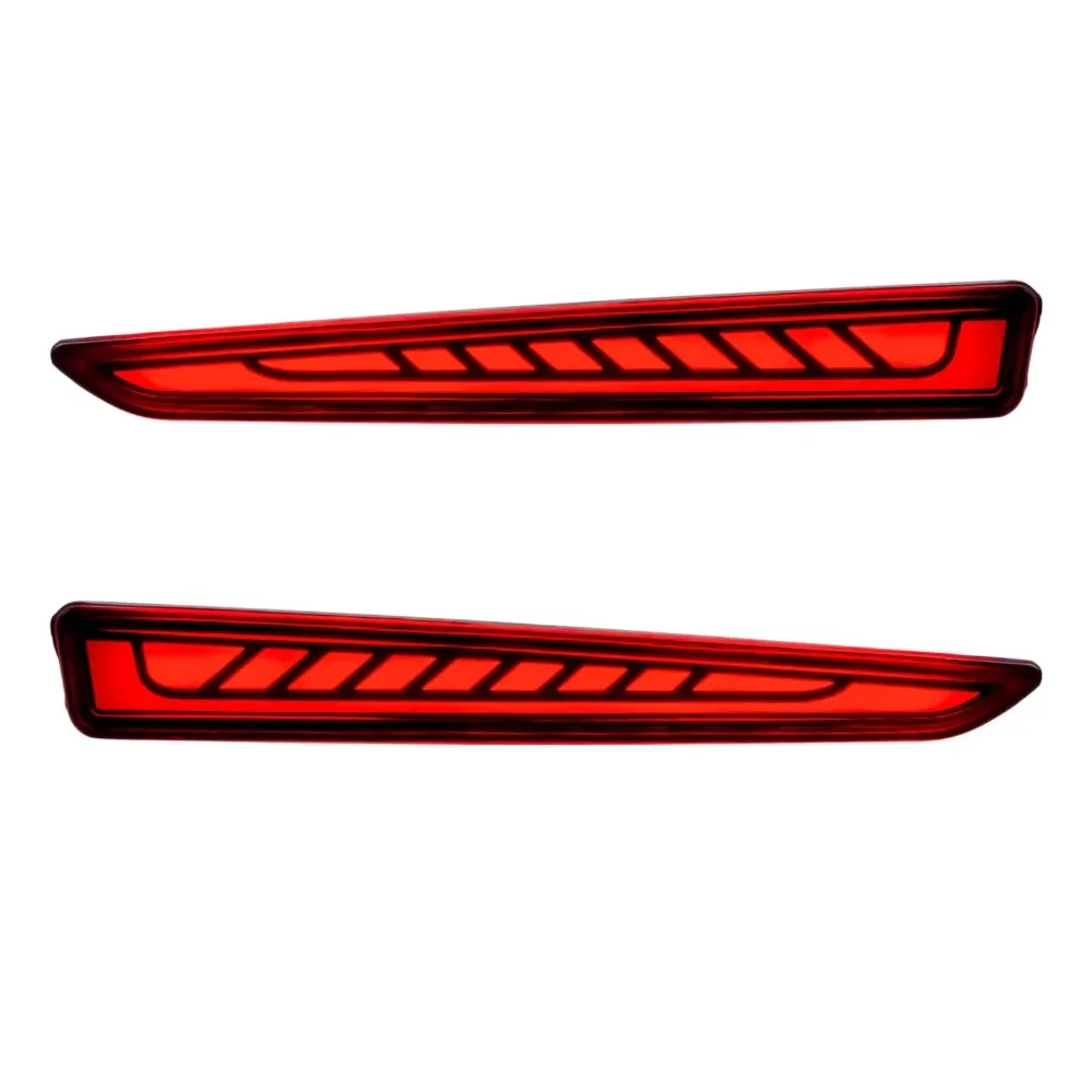 For Toyota Raize 2019-2023 Led Rear Bumper Light Reflector DRL Flowing Turn Signal Brake Light Rear Fog Lamp Accessories