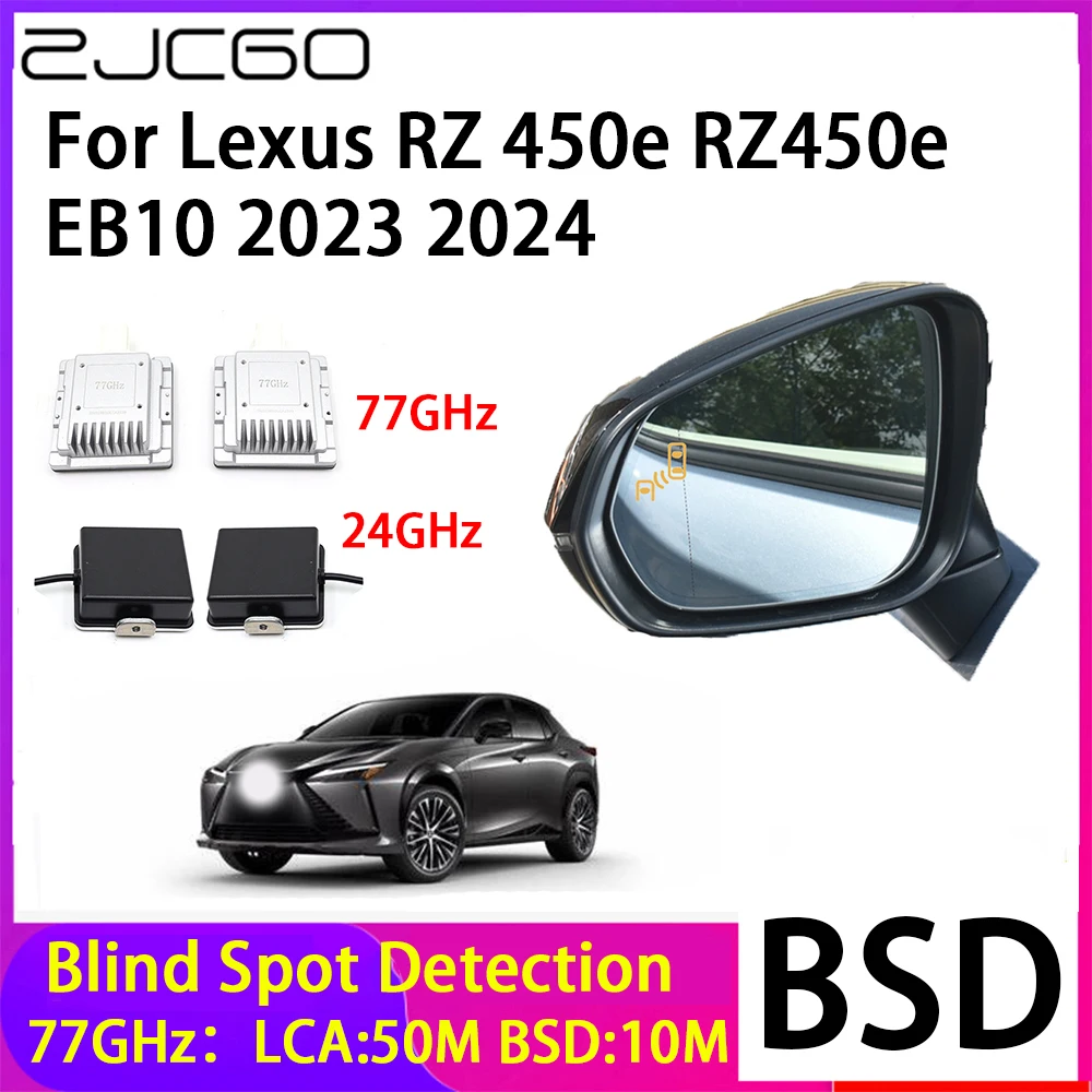 ZJCGO Car Blind Spot Detection BSD Mirror Rear Radar Detection System for Lexus RZ 450e RZ450e EB10 2023 2024