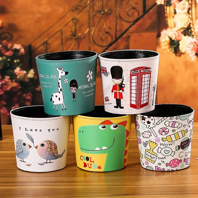 Creative Mini Trash Can Desktop Waste Bins Cute Nordic Home Decor Living Room Office Paper Holder Modern Trash Bin Hot Sale