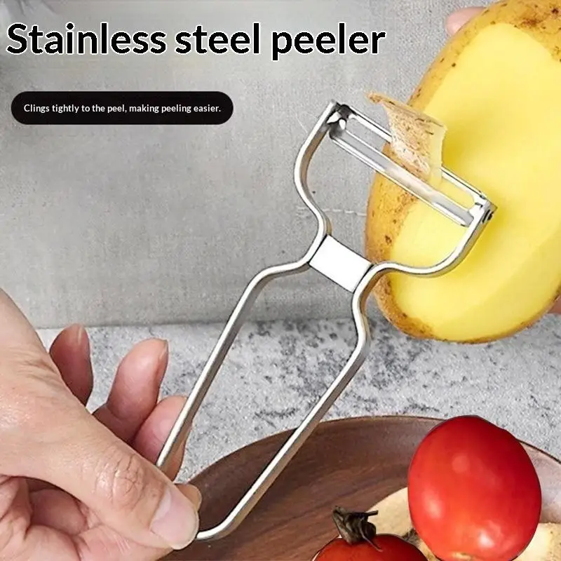 Stainless Steel Vegetable Peeler Double Sharp Blades Premium Quality Easy Clean for Home Kitchen Camping Fruit Potato Peeling