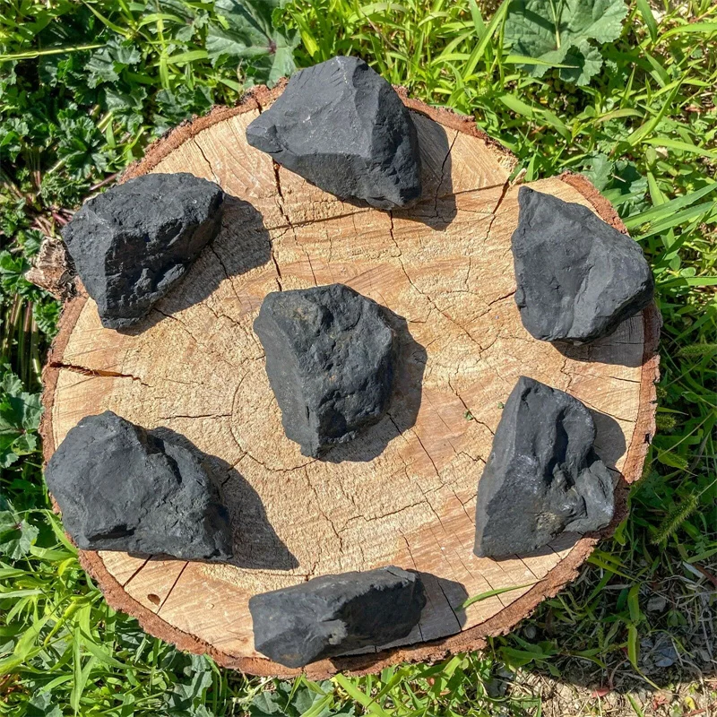 100% Shungite Natural Raw StoneCrystals Protection Ore Bulk Spiritual Reiki Gravel Healing  Root Chakra Stones