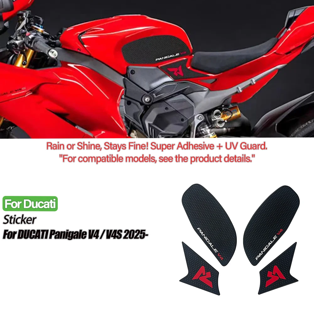 

2025 Ducati Panigale V4/V4S Motor Stickers Anti-Slip Tank Traction Pad Knee Grip Protector for Panigale V4S Accessories Gas Tank