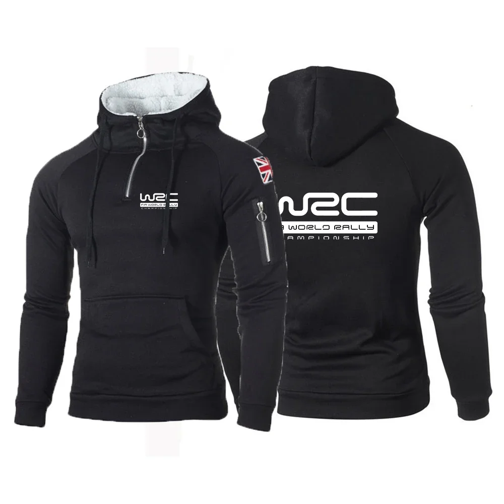 

World Rally Championship WRC Men Hoodies Sweatshirts Fashion Zipper Long Sleeve Male Casual Outwear Streetwear Solid Pullover