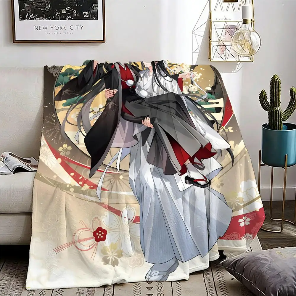 Chinese anima Mo Dao Zu Shi Throw Lightweight 240g Flannel Blanket Soft Skin-friendly for Summer Cooling
