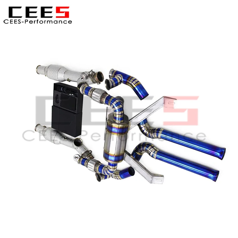 

cees Catback Exhaust with Downpipe for 2006-2016 Lamborghini Murcielago LP620 LP640 LP670 V12 6.2 Tuning Exhaust Muffler System