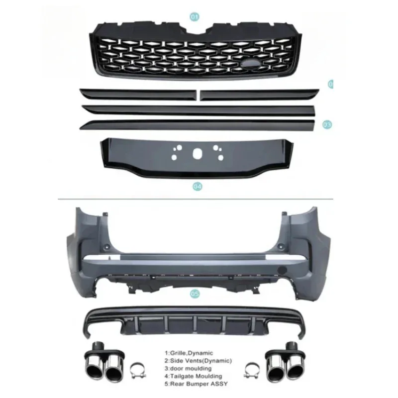 

Заводской комплект обвесов для автомобилей UPGR BODY KIT для Vogue 2013-2017