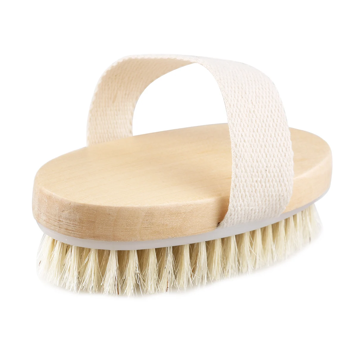 

Wooden Bristle Bath Brush 12x7CM SPA Scrubber Exfoliating Shower Foot Knee Leg Softener Medium Stiffness Dead Skin