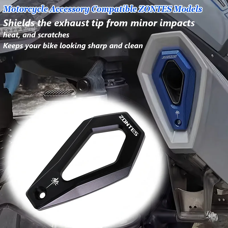 Para ZONTES 368G 501G 368K 368M 368D 2024 2025 2026 CNC tubo de escape de motocicleta cubierta de protección decorativa 368G Accesorios