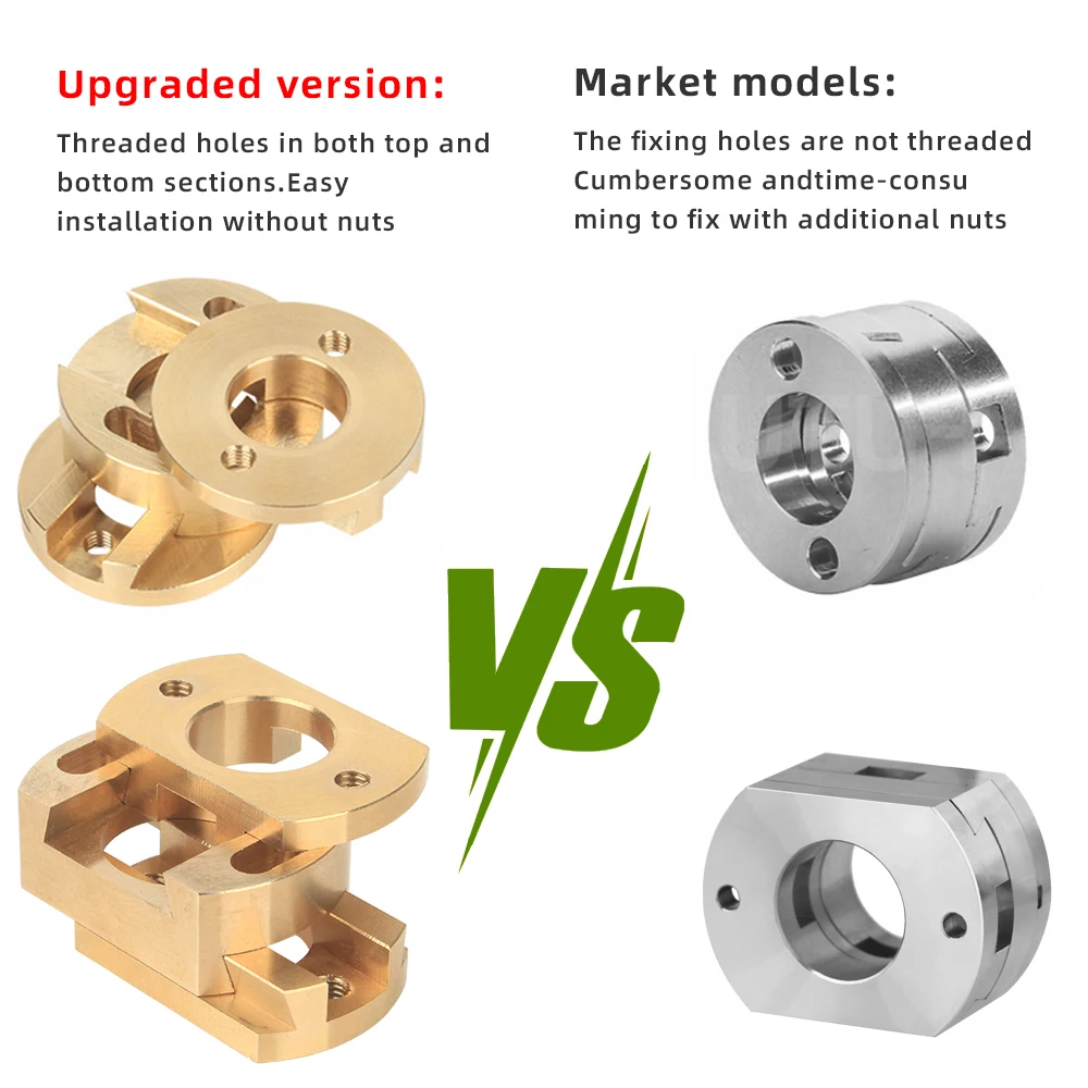 Złącza śrubowe osi Ender 3 Z Z Łącznik Oldham do drukarek 3D CR10 S4 S5 CR10S PRO Ender3 Pro V2 3S BLV 18/16 mm T8 Części do drukarek 3D — zdjęcie produktu 2