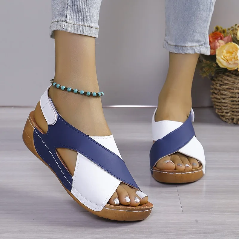 

Wedge Sandals for Women Summer Comfortable Non Slip Beach Shoes Outdoor Sandals Ladies Walking Shoes Beach Female Women Footwear