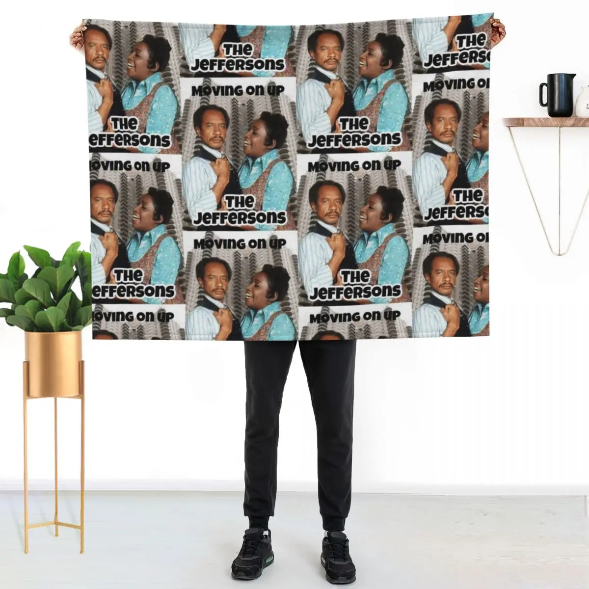 The Jeffersons Television Show Throw Blanket Decorative Throw halloween blankets and throws Bed Large Picnic Blankets