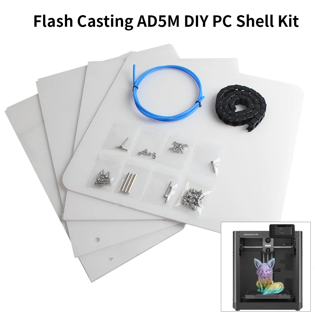 

Комплект панели корпуса для Flashforge Adventurer 5M AD5M 3D-принтер DIY прозрачный поликарбонатный лист ПК 3 мм аксессуары для 3D-принтеров