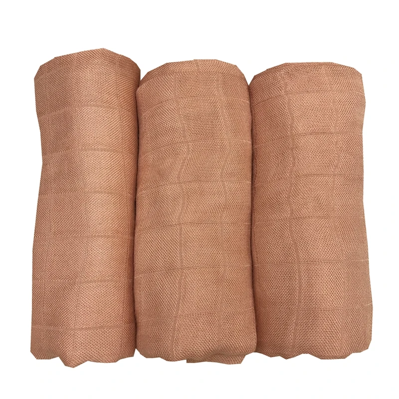 Print Bamboo Cotton Fabric 3pcs/Set Muslin Swaddle Feeding Burp Cloth Newborn Baby Blanket Wipe 60*60cm