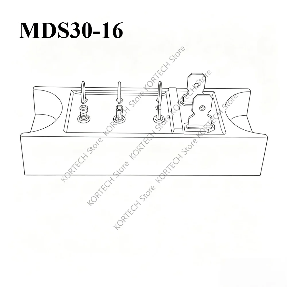 MDS100A MDS30-16 MDS50A Three-phase Rectifier Module 30A AC/DC module 30A 40A 50A 75A 100A1600V 3-Phase Diode Bridge Rectifier