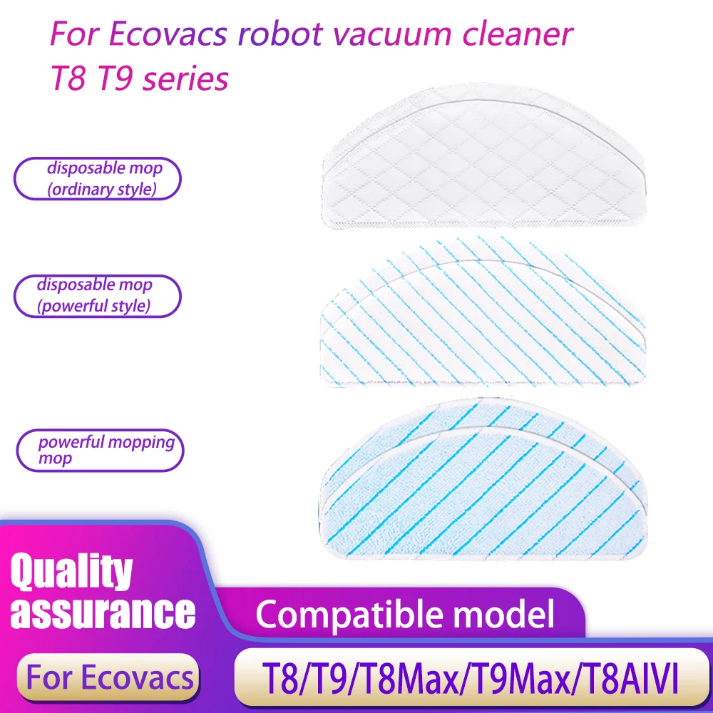 For Ecovacs Deebot Ozmo T8/T8 AIVI/T9/T9 AIVI Powerful Mopping Rag For N8 Pro Robot Vacuum Cleaner Accessorios Disposable Mop