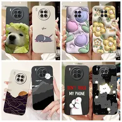For Huawei Nova 8i Case Nova8i 8 i Cover NEN-L22 NEN-LX1 NEN-LX3 Silicone Coque Soft Square Fundas For Honor 50 Lite Phone Cases