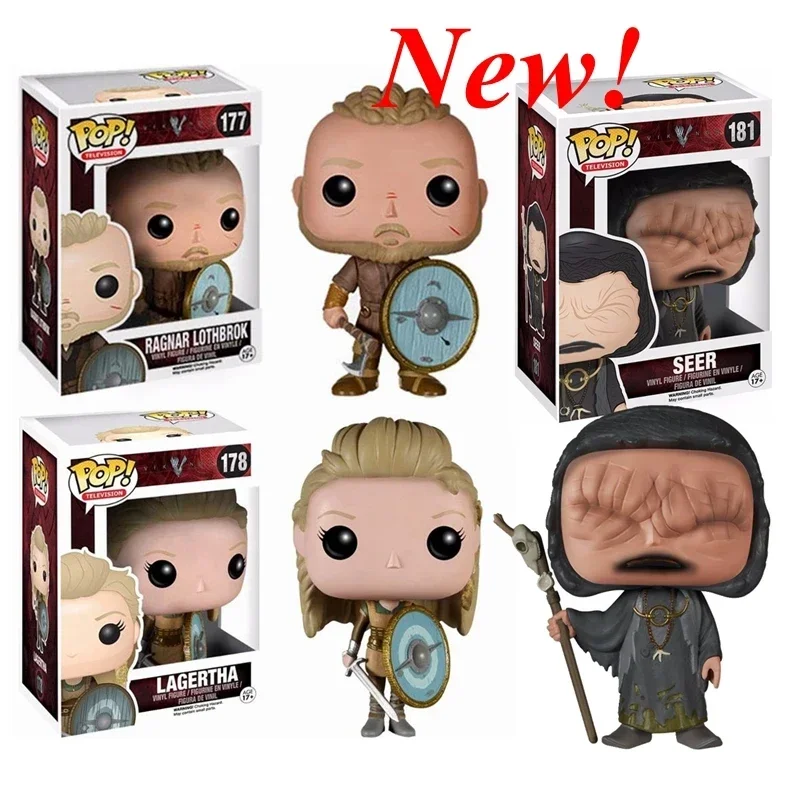 FUNKO POP RAGNAR LOTHBROK #177 LAGERTHA #178 Seer #181 Vinyl Dolls Figure Gifts For Children Gifts